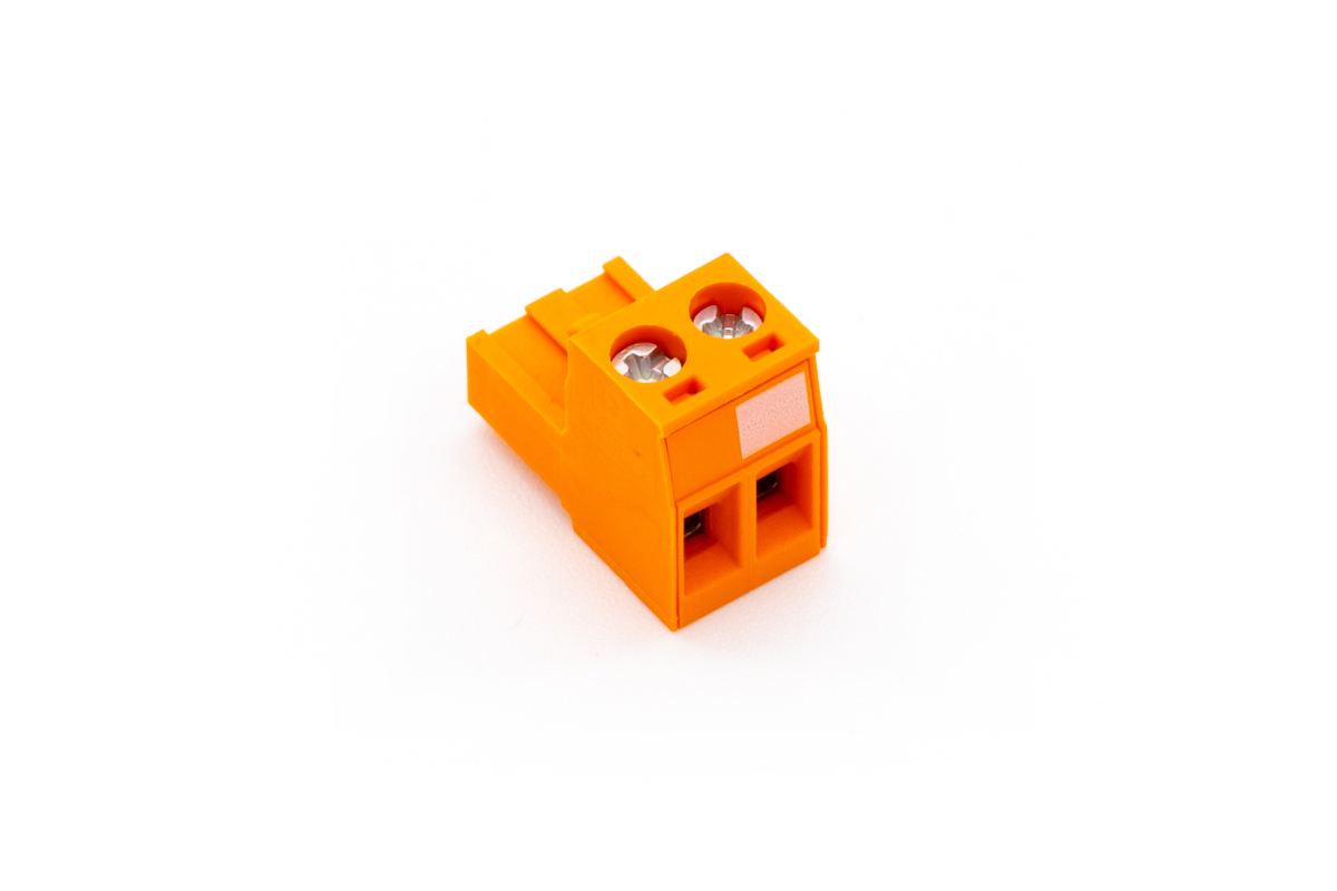 Schraub-Steckklemme Orange 2-polig