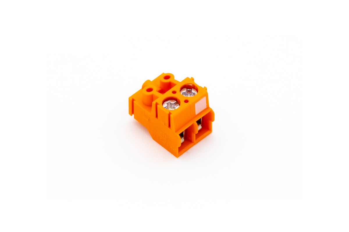 Schraub-Steckklemme Orange 2-polig