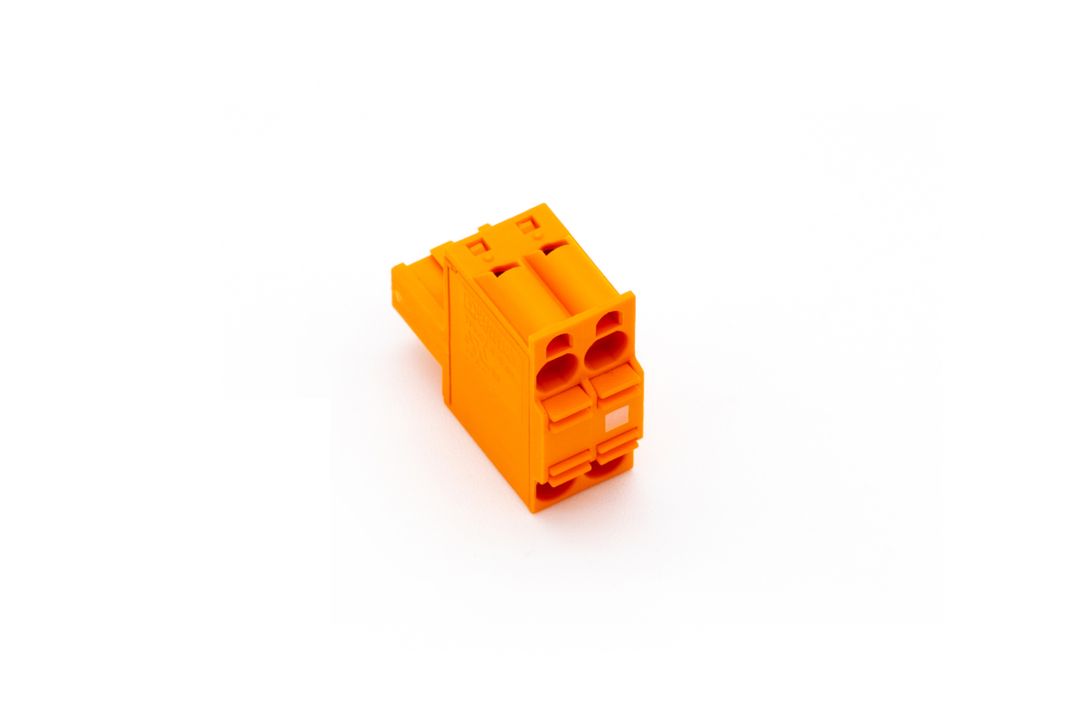 Push-in-Steckklemme Orange 2-polig