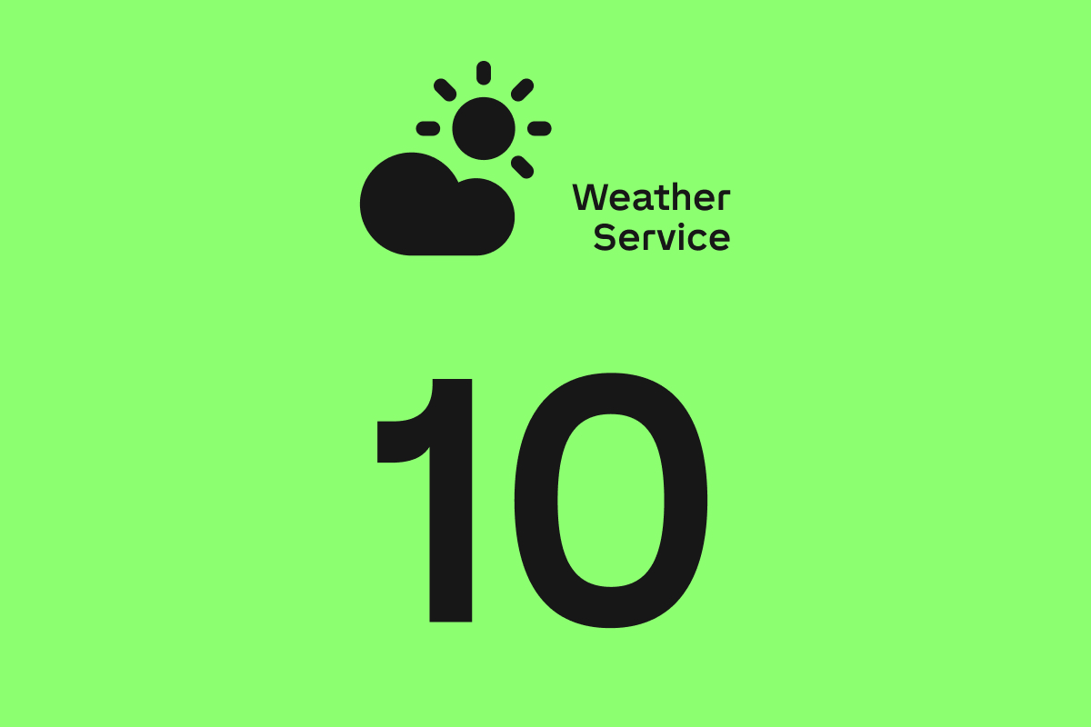 Wetterservice 10 Jahre
