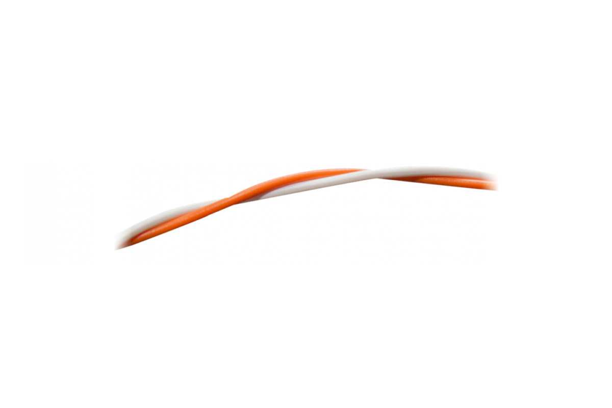 Brückungsdraht Orange/Weiß