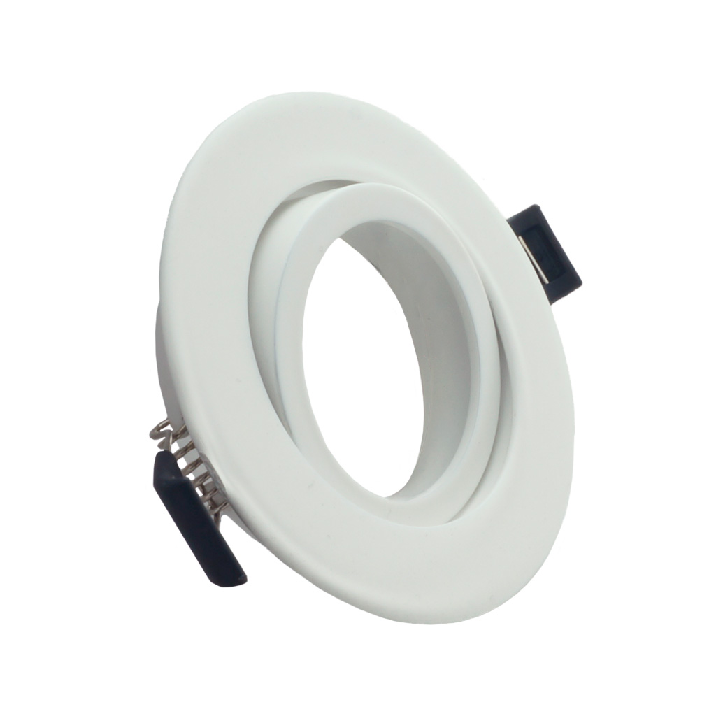 Recessed Spotlight Frame, white, tiltable, 85mm