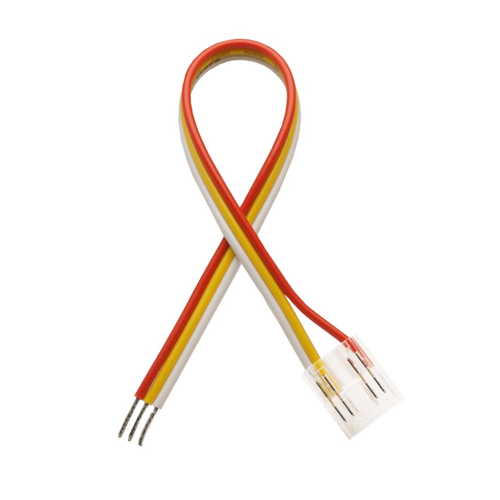 LED Verbinder, 3-polig, 10mm, LED-Anschlusskabel, CCT, COB