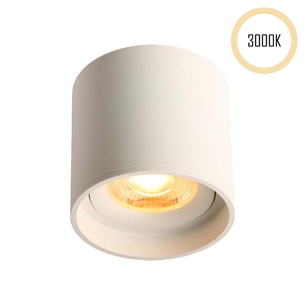 LED Ceiling Spot 24V, 8W, 3000K, CRI90 Weiß