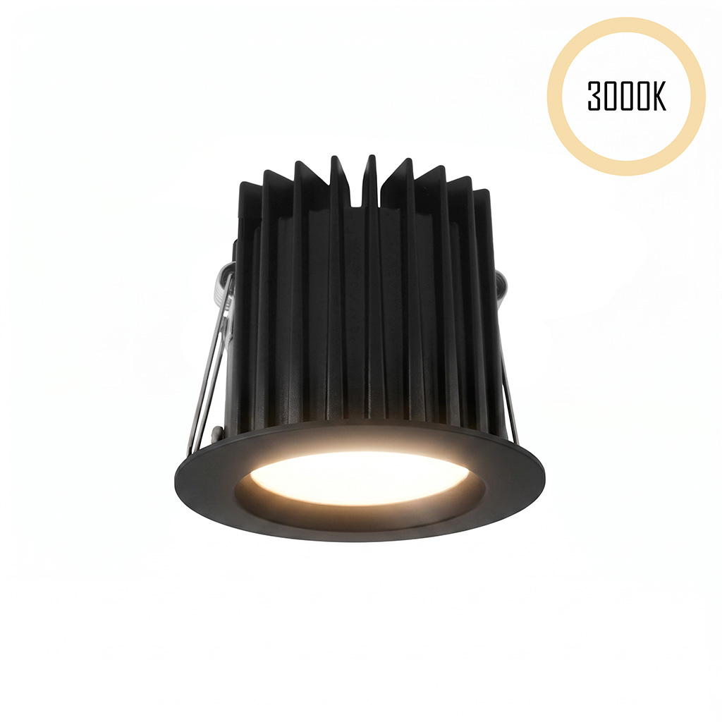 LED-Spot 24V, 10W, 3000K, CRI90 Schwarz