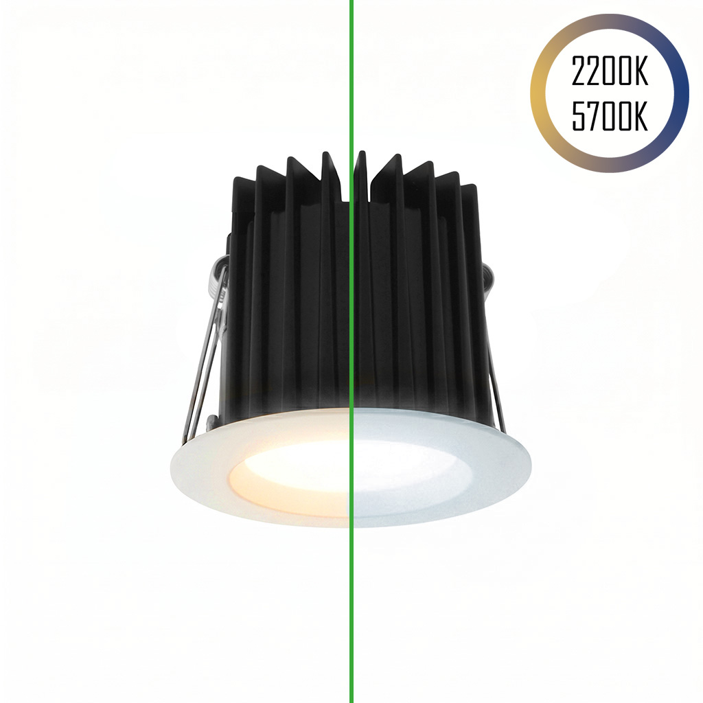 LED-Spot 24V, 10W, 2200K/5700K, CRI90 (Tuneable White, CCT) Weiß