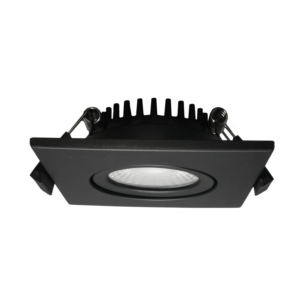 LED-Swing Spot 24V, 5W, 2700K, CRI90 black square